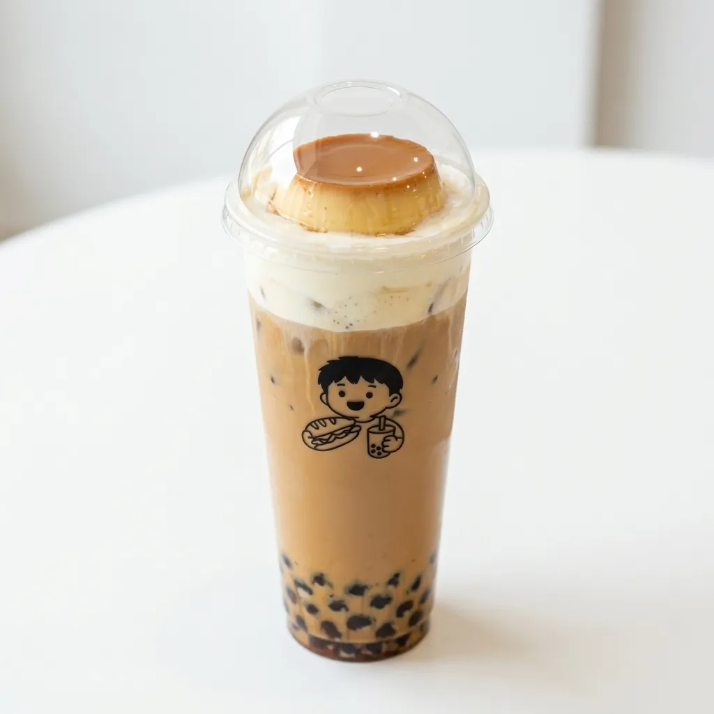 Vietnamese Coffee with Signature Cloud at Omai Tea in River Heights, Winnipeg